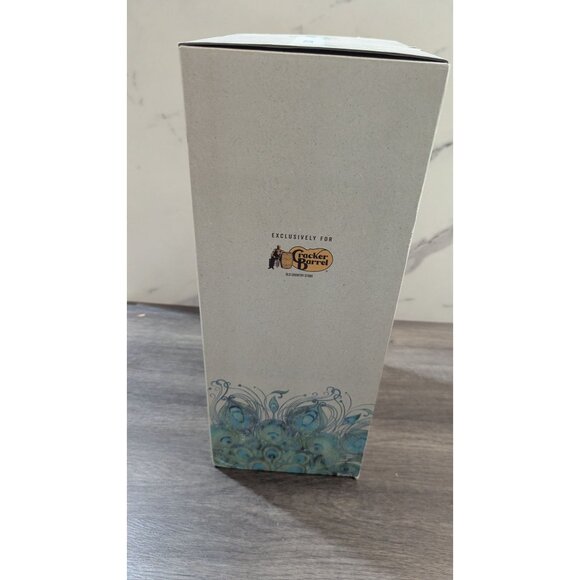 Peacock-Themed Figurine Table Clock Cracker Barrel Exclusive Design New - Picture 4 of 5